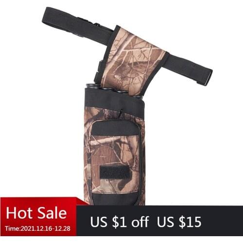 New Waterproof 4 Tubes Archery Arrow Bag With Adjustable Belt Arrow Quiver Archery Arrow Holder for Outdoor Hunting