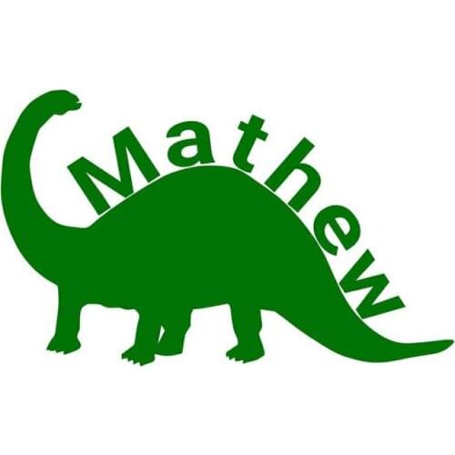 Personalized Name Custom Wall Decal Jurassic Park Dinosaur Vinyl Stickers for Boys Bedroom Decoration Art Fashion Poster,A1-063