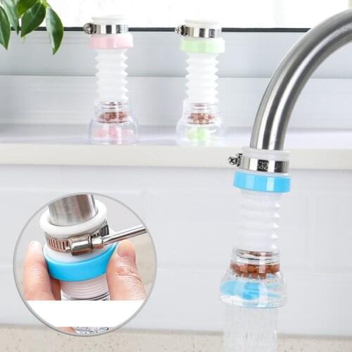 1pcs Kitchen Faucet Splash Head Plastic Bathroom Shower Faucet Filter Retractable Faucet Extender