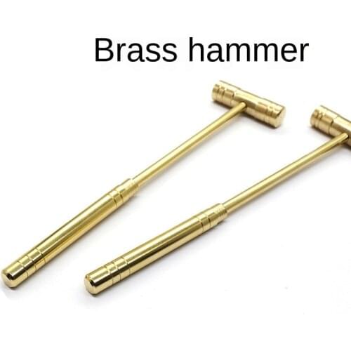 1Pcs solid brass Hammer Small Iron Mini Hammer Jewelry Maintenance Tools Jewelry Watch Repair Tool accessories Hand tools