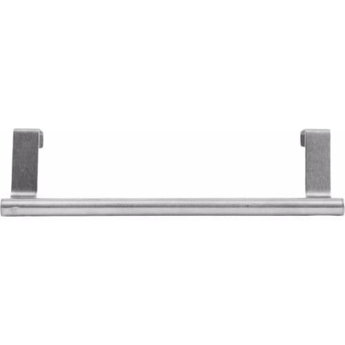 1 pc Bathroom Door Kitchen Towel Over Holder Drawer Hook Storage Scarf Hanger Cabinet Hanging Stainless Steel Towel Rack