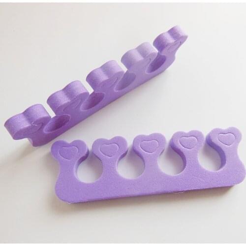 10 pcs/lot random colour EVA toe separator toe divider nail care tool manicure