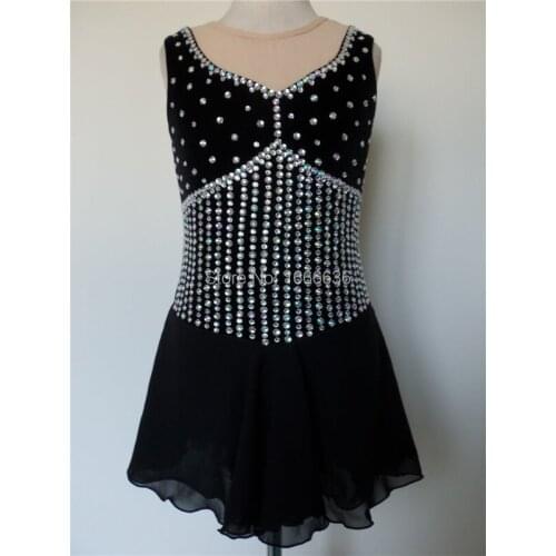 2016 Hot Sales Figure Ice Skating Dresses For Girls New Brand Vogue Figure Skating Competition Customized Dress DR2964