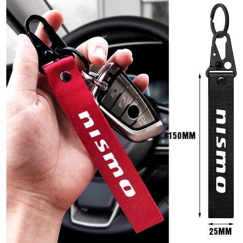 Car styling Car Key Ring Jewelry For NISMO Nissan Qashqai New Arrival Keychain Lanyard Cotton Streamer Bag Pendant Key Chain