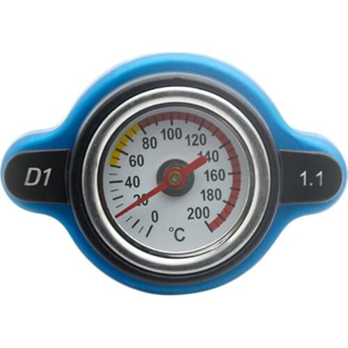 Car D1 Radiator Thermo Temperature Thermostatic Cap Tank Cover Water Thermostat Gauge with Utility Safe 0.9 Bar/ 1.1 Bar/1.3 Bar