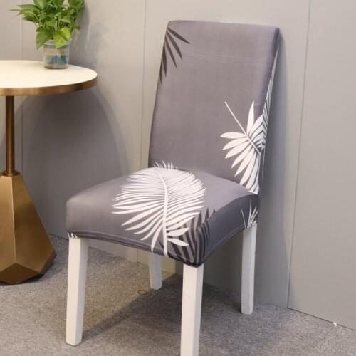 Dining Room Chair Covers Spandex Fabric Stretch Removable Short Parsons Kitchen Chair Covers Protector for Home Hotel Ceremony