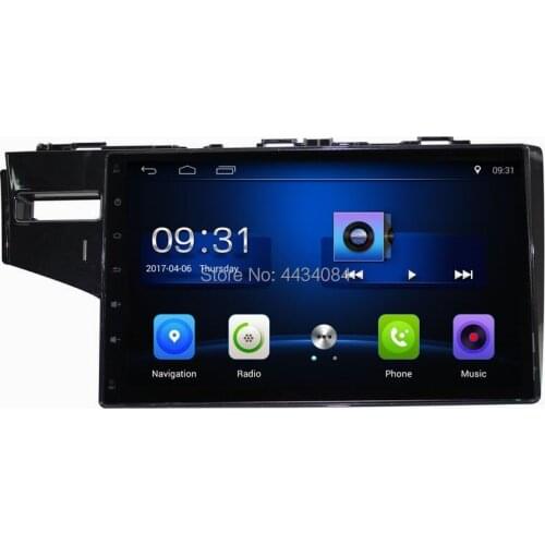 Ouchuangbo car audio 4 Core CPU gps radio stereo nav for Fit 2014-2015 support USB bluetooth wifi dual zone android 9.0 OS