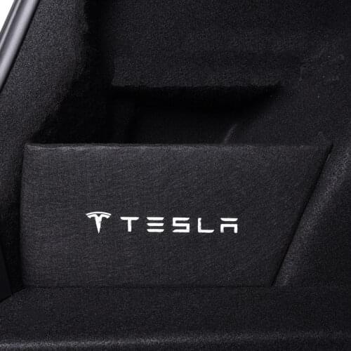 For Tesla Model 3 Interior Decoration Accessories Car tail Trunk Storage Baffle Slot board