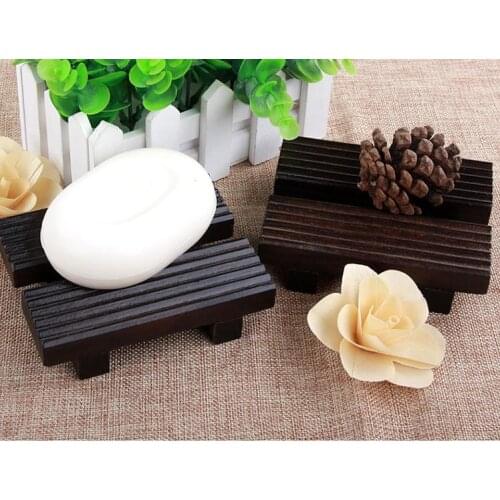 Eco-friendly Bamboo Soap Dish Wooden Soap Tray Holder Storage Box Soap Rack Plate Box Container Bathroom Accessories SN2993