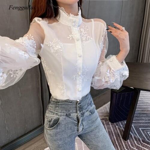 Fengguilai Blouses With Embroidery