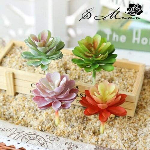 Simulation Plant Lifelike Creative Mini Succulent Artificial Fake Plants Photography Props Balcony Window Sill Shop Decoration