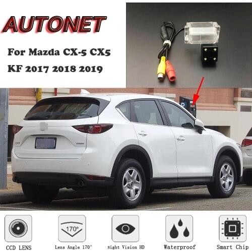 AUTONET HD Night Vision Backup Rear View camera For Mazda CX-5 CX5 KF 2017 2018 2019 CCD/license plate Camera or Bracket