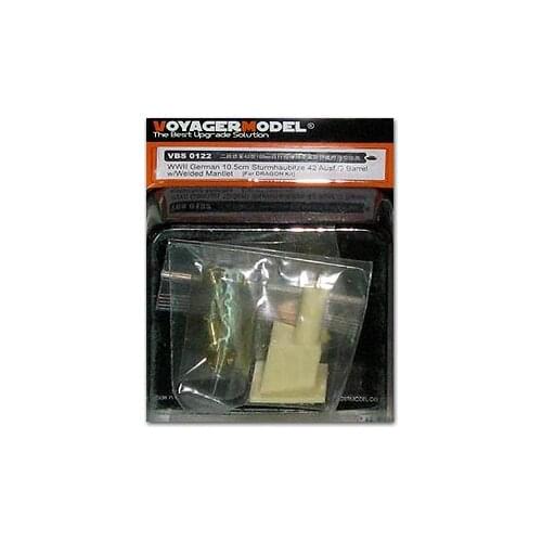 KNL HOBBY Voyager Model VBS0122 World War II German 42-type 105mm self-propelled howitzers metal barrel and welding shield