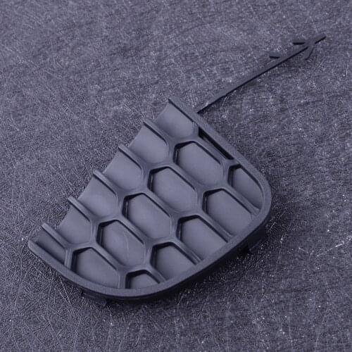 DWCX Black Plastic Rear Bumper Tow Hook Eye Cover Cap Flap Fit For Jeep Renegade 2015 2016 2017 2018