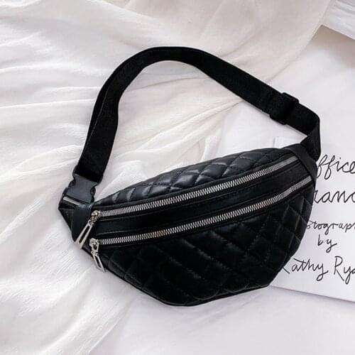 2021 New Fashion Waist Chest Bag PU Leather Waterproof Fanny Pack Messenger Shoulder Banana Bags Multifunction Waist Pack