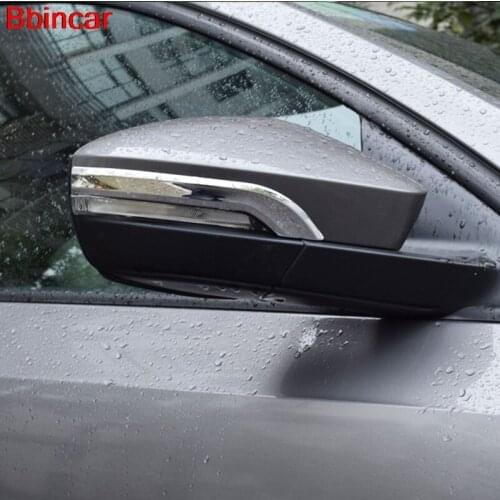 Bbincar Exterior Decoration Rearview Mirror Trim Car-Styling Anti-rubbed Article Molding Rubbing Strip For Skoda Octavia A7