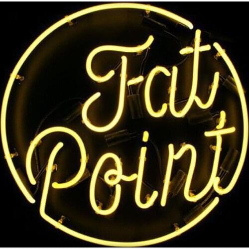 Neon Sign Point Fat Circle Neon lightS Custom Neon Wall Sign Window Advertise Lamp Decorate Home color Handmade Real glass TUBE
