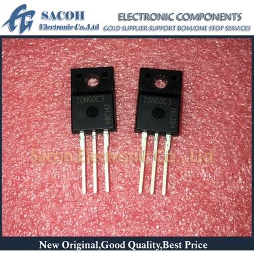 New Original 10PCS/Lot SPA20N60C3 20N60C3 or 20N60CFD or SPW20N65C3 20N65C3 or 20N65CFD TO-220F 20A 600V Power MOSFET transistor