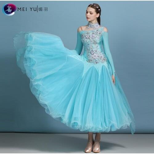New ballroom dance competition dress dance ballroom waltz dresses standard dance dress women ballroom dress MY821