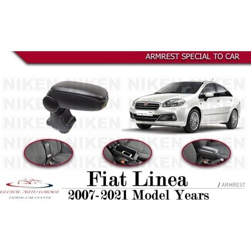 For Fiat Linea Armrest 2007-2021 Car Accessories Storage Box Easy Install Universal Cup Holder Interior Auto Charging USB Sport