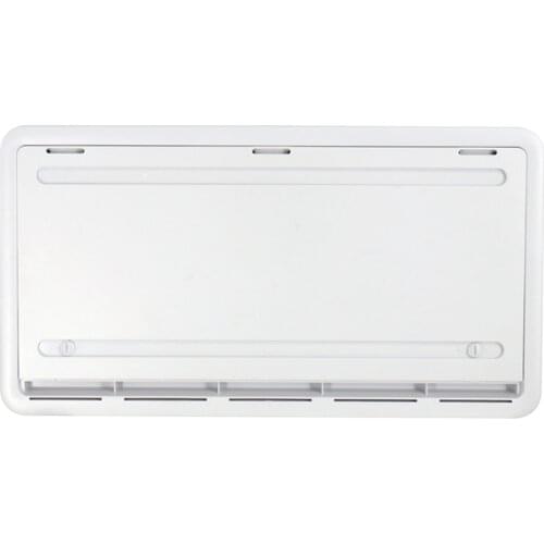 Durable RV Motorhome Storage Hatch & Fan Travel Trailer Accessories White