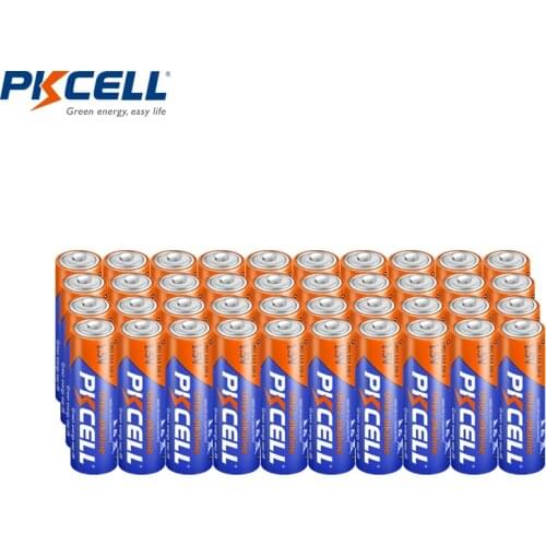 PKCELL 40PC LR03 E92 AM4 MN2400 1.5V AAA Alkaline Battery Dry single use batteries Wireless Mouse, Keyboard ,Walkman Thermometer