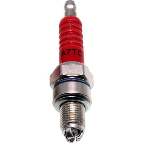 Motorcycle Spark Plugs Motorbike Scooter Cub Dirt-Bike Fit for 50cc 100cc 125cc Motos A7TC D8TC 10mm 12mm 3-Claws Head 1pc