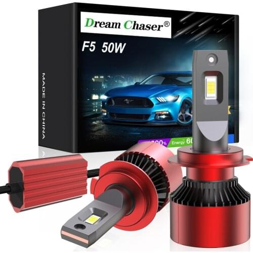 Dream Chaser F5 h7 Led Canbus h1 h4 h11 h8 h9 hb4 9006 hb3 9005 Headlight High Power Bulb 100W 6000K 20000lm 12V for Car Lights
