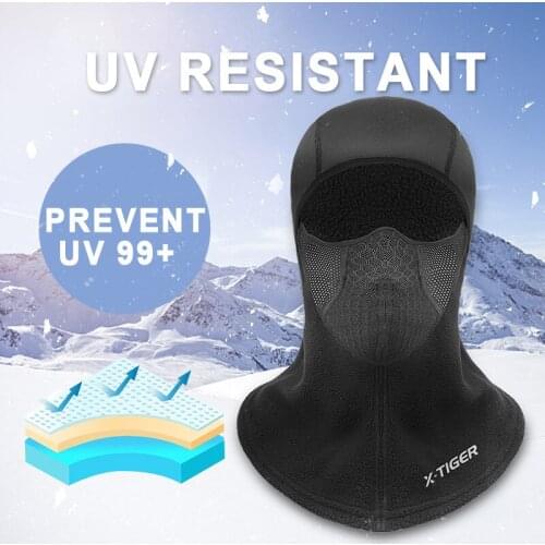 Warm and windproof hood, riding, skiing, running, men and women, winter outdoor fleece scarf, cold-proof headscarf, one size