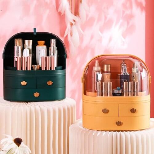 Makeup Drawer Organizer Large Capacity Cosmetic Storage Box Jewelry Nail Polish Make up Container Desktop Storage Box