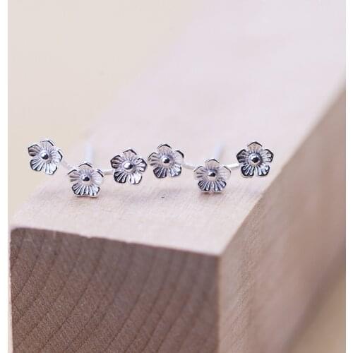 REETI 925 sterling silver flower Stud Earrings for Women Elegant Wedding Jewelry pendientes mujer moda 2019 Brincos