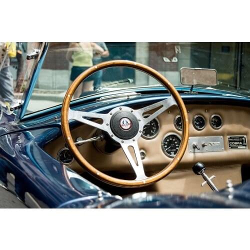 1Pc High Quility Car Racing Universal 15inch 380MM Classic Sport Wooded Steering Wheel Riveted light wood handle Car accessories