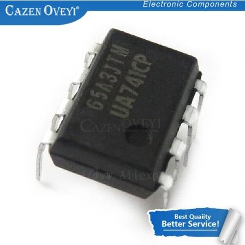 10pcs/lot UA741CN DIP-8 UA741 DIP UA741CP In Stock