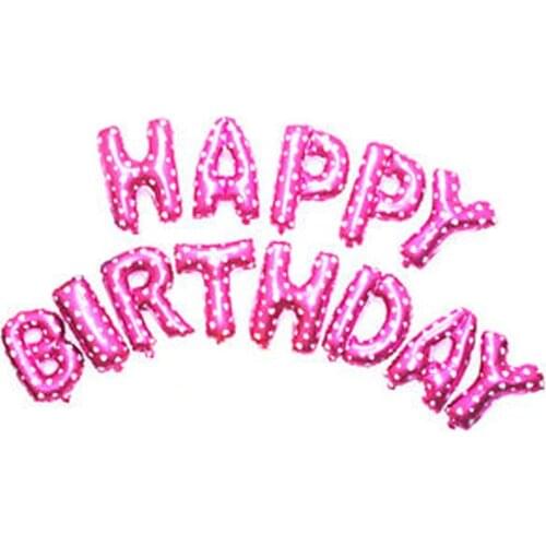 13pcs/set 16 inch letters Number Have a choice Aluminum Film Balloon Happy Birthday Party Decoration Jubilant Balloons