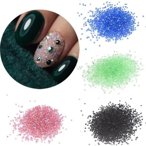 1440PCs/Bag Nail Rhinestone Crystal Glass Micro Rhinestones For 3D Nails Art Decorations Manicure Tools Strass Nails Accessories