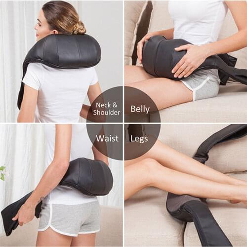 2020 New Neck & Shoulder Massager with Heat Deep Kneading Massage Belt for Neck Shoulder Back Foot & Legs