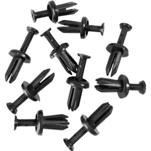 50Pcs 5mm Car Nylon Clips Fastener Auto Ventilated Cover Plat Fender Bumper Retainers Rivets For All Cars Clip Set