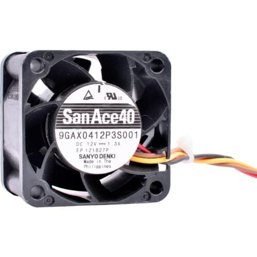 9GAX0412P3S001 4cm 40mm 40x40x28mm 4028 12V 1.3A 4 lines pwm server power supply gale cooling fan
