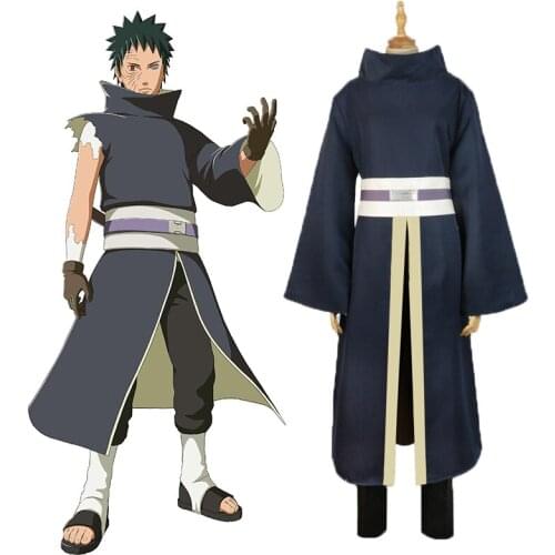 Anime Cosplay Costume Akatsuki Uchiha Obito Cosplay Uniform Costumes Halloween Carnival Party Suit Complete Full Set