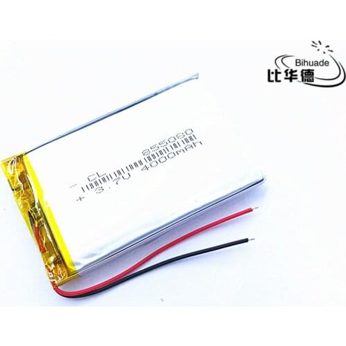 Free shipping 1pcs/lot 3.7V 4000mAh 855080 805080 Lithium Polymer LiPo Rechargeable Battery cells For Mp3 Power bank