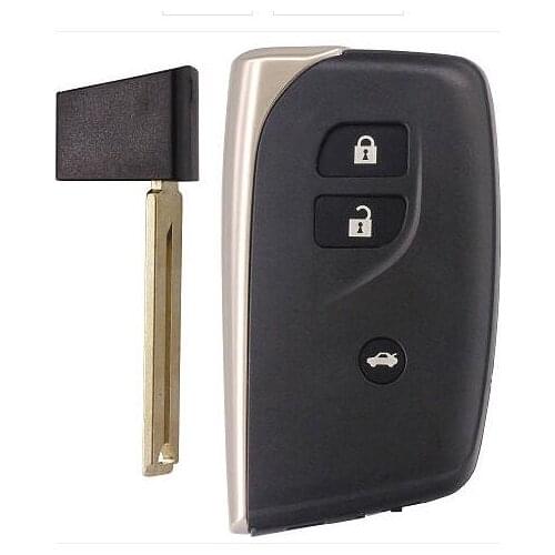 KEYECU Smart Remote Key Shell Case Fob 3 Button for Lexus LS460 LS600h -FCC: HYQ14ACX
