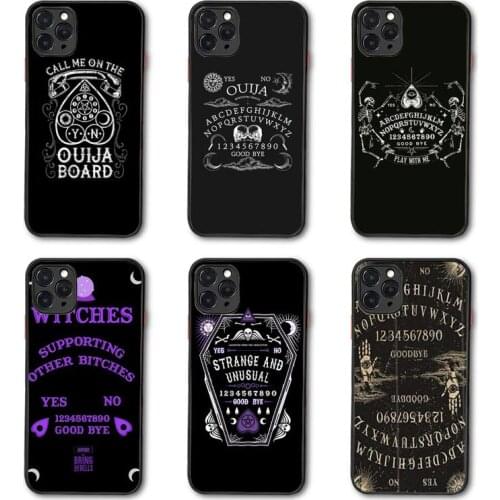 Ouija Board Phone Case Matte Transparent for iPhone 7 8 11 12 s mini pro X XS XR MAX Plus coque