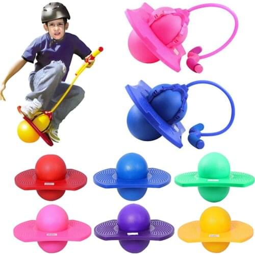 Children Bouncing Ball Toy Sensory Integration Training Balance Game With Handle Bouncing Ball Bouncing Power Sports Equipment
