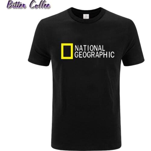 Fashion hot selling National Geographic discovery expedition sitcoms men male man Short Sleeve Cotton T-shirt