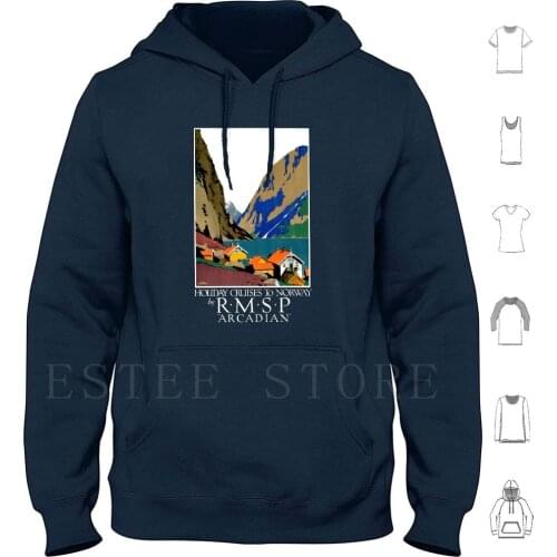 Norway Mountain Illustration Hoodies Norway Nordic Norway In A Nutshell Norway Flag Norway Fjords Norway Maple