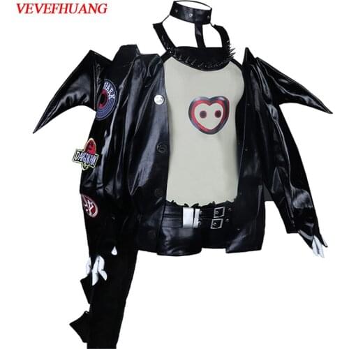 VEVEFHUANG New Girls' Frontline cosplay costume Dulago G11 cos fashion pants tail uniform clothing for girl women anime set