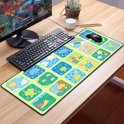 Mairuige Cute Multiple Expression Girl Mouse Pad Large PC Desktop Pad 30X80CM High Quality Suitable for Desk Mat Non-slip Carpet