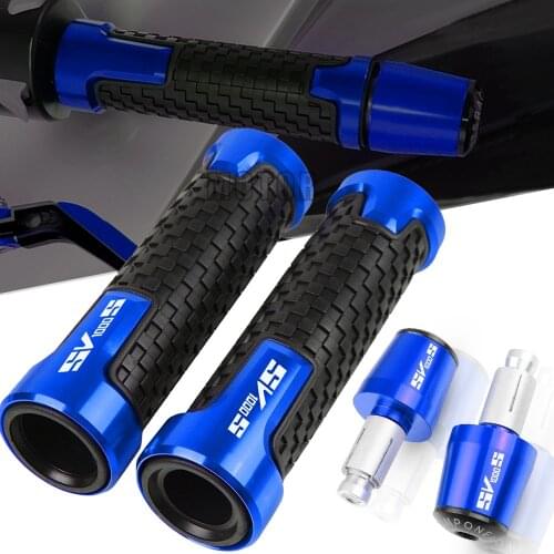 Motorcycle Accessories 7/8" 22MM Handlebar Hand Grips Handle Bar Ends Cap For Suzuki SV1000S SV1000 SV 1000 1000S 1998-2012 2011
