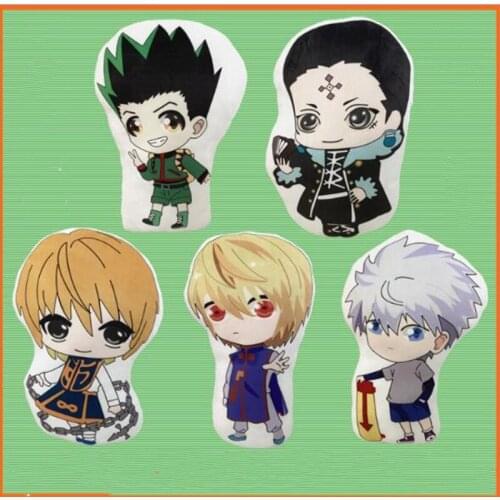 45cm Hunter X Hunter Hisoka Zoldyck Plush Toys Anime Killua Zoldyck Gon Freecss Stuffed Cushion Dolls For Kid Birthday Gift