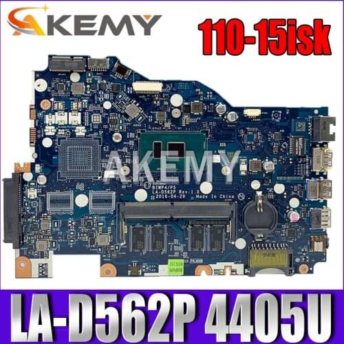 SAMXINNO BIWP4/P5 LA-D562P Motherboard For Lenovo Ideapad 110-15ISK LA-D562P Laotop Mainboard with 4405U 4GB RAM